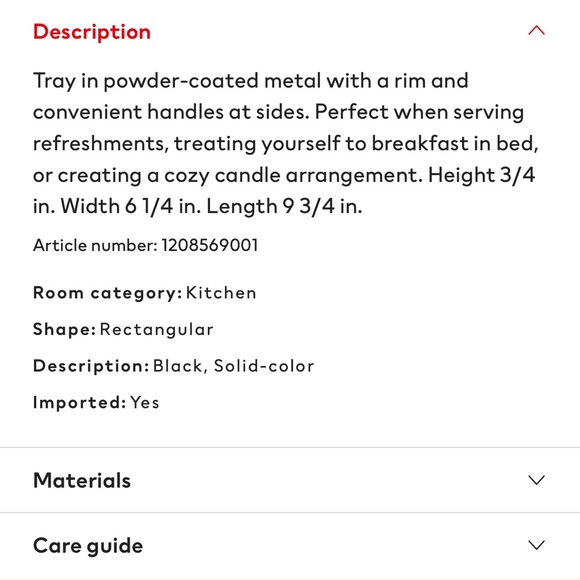 Metal tray - Picture 3 of 4